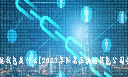 区块链钱包是什么？2023年知名区块链钱包公司全解析