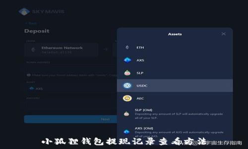   
小狐狸钱包提现记录查看方法